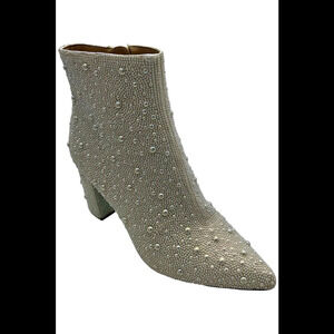 Betsey Johnson Women's Cady Evening Booties Pearl - Medium